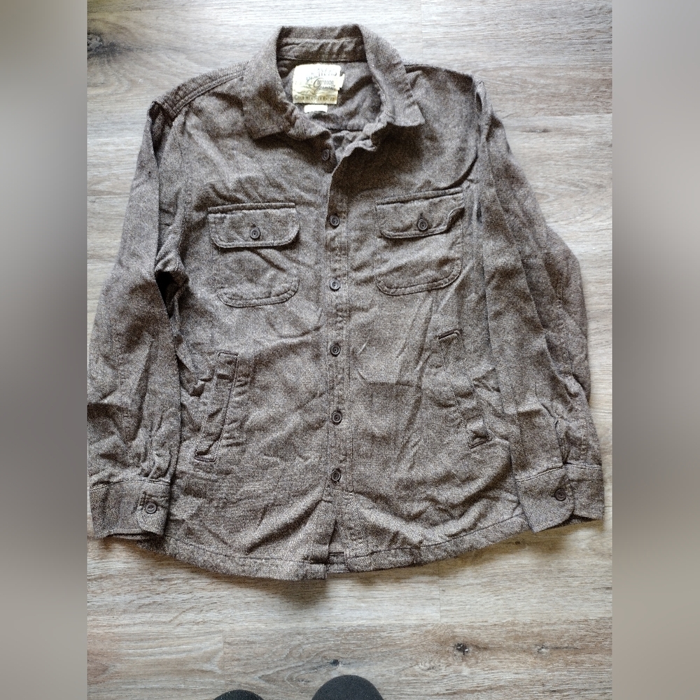 Grayers Men's Brown Lightweight Shirt Jacket